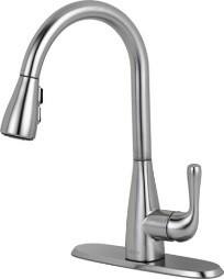 Delta Faucet Grenville Single Handle Pull Down Kitchen Faucet, Brushed Nickel