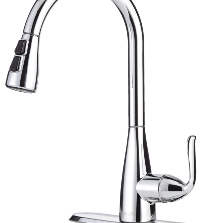 Delta Faucet Grenville Single Handle Pull Down Kitchen Faucet, Chrome