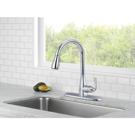 Delta Faucet Grenville Single Handle Pull Down Kitchen Faucet, Chrome