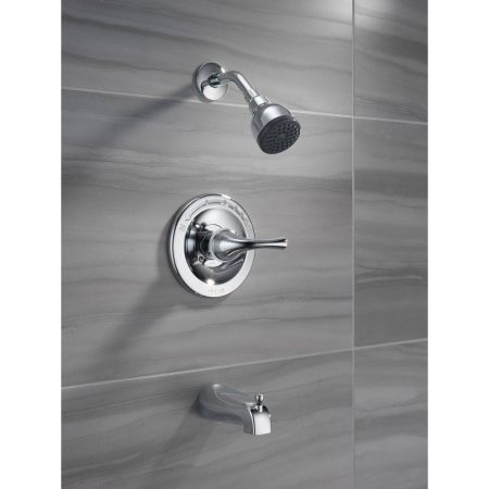 Delta Faucet Principals Single Handle Pressure Balanced Bathtub & Shower Trim Kit, WaterSense® Certified, Chrome