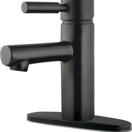 Delta Faucet Struct Single Handle Single Hole 4-in Centerset Bathroom Sink Faucet, WaterSense® Certified, Matte Black