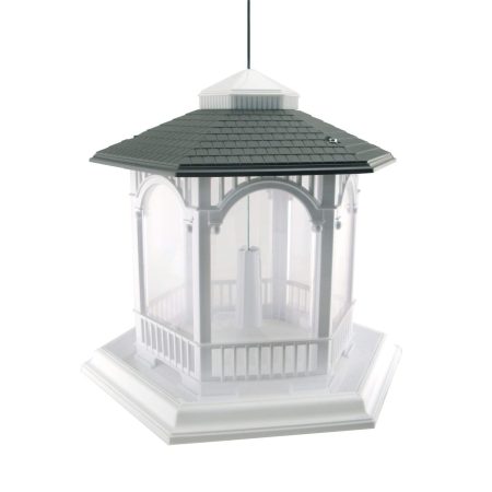 Panacea Deluxe Jumbo Plastic Gazebo Outdoor Bird Feeder, 10-lb, 12 x 12 x 12-in