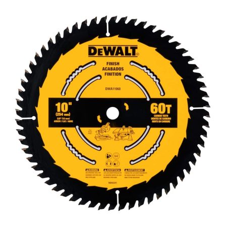 DEWALT DWA11060 10-in 60T Carbide Tipped Circular Saw Blade for Wood