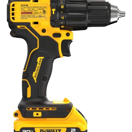 DEWALT DCD798D1 20V MAX Brushless Compact Cordless 1/2-in Hammer Drill Kit