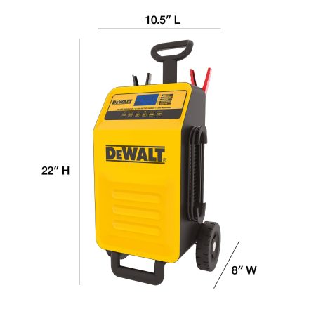 DEWALT DXAEC200CA Rolling Battery Charger/Maintainer, 40/3-Amp with 200-Amp Engine Start, 12V