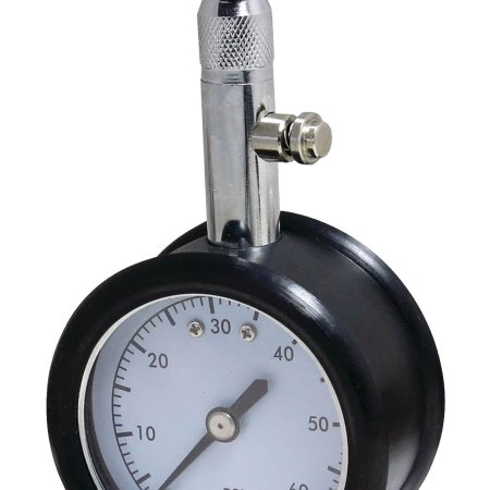 Certified Tire Pressure Gauge, w/ Dial, 0-60 PSI