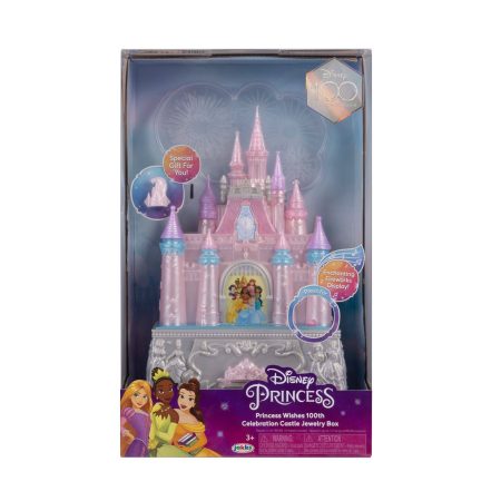 Disney Princess Wishes 100th Celebration Castle Musical Jewellery Box, Ages 3+