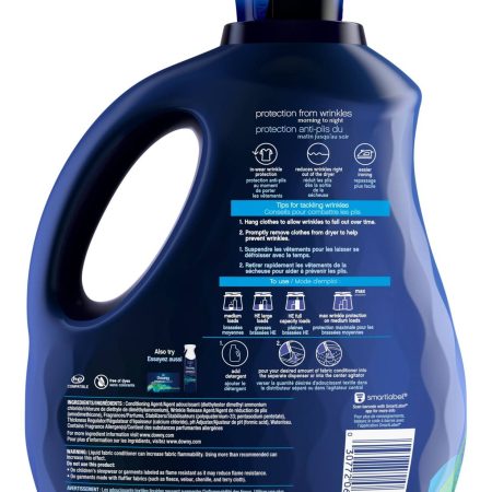 Downy WrinkleGuard Liquid Fabric Softener and Conditioner, Fresh, 81 fl oz