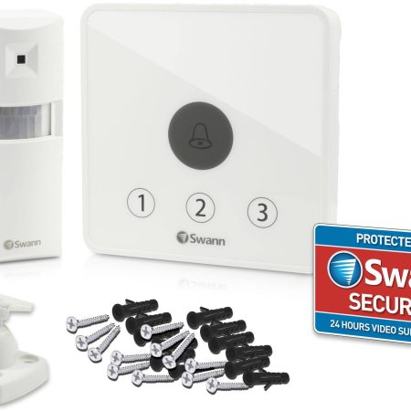 Swann Driveway Alert Alarm, Wireless Home Security, White