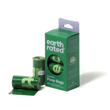 Earth Rated Dog Waste Bags, 4 Refill Rolls, Lavender