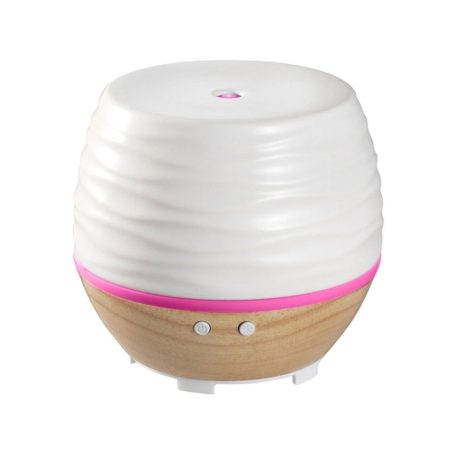 Ellia Ascend Ceramic Aromatherapy Diffuser Set with Light, White