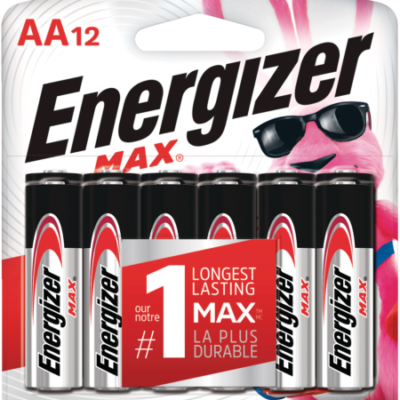 Energizer Max 12-pk AA Alkaline Batteries, Long Lasting, All Purpose