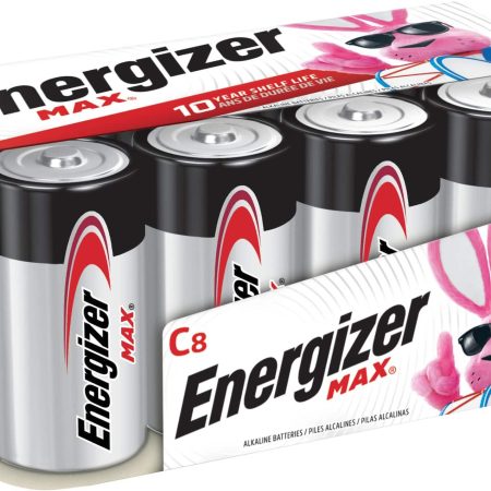 Energizer Max C Batteries, Long Lasting, All Purpose, Alkaline, 8-pk