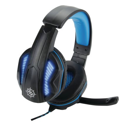 ENHANCE Voltaic PRO Gaming Headset for PC/PS4 with Adjustable Mic, Black/Blue