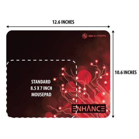 ENHANCE Voltaic GX-MPI Fabric Gaming Mouse Pad, Red, Extra Large