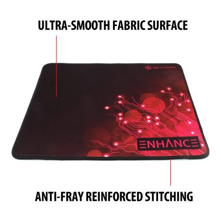 ENHANCE Voltaic GX-MPI Fabric Gaming Mouse Pad, Red, Extra Large