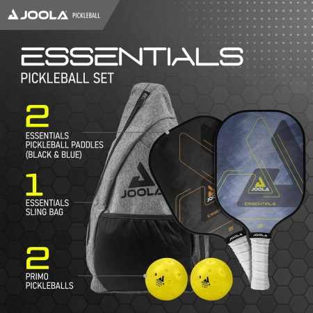 Joola Essentials Beginner/Intermediate Pickleball Paddle/Racket & Outdoor Ball Set, USPA Approved