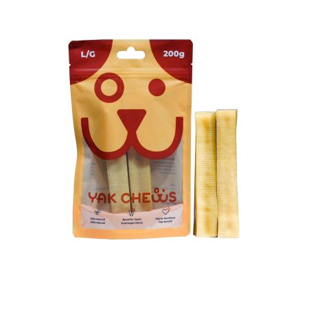 Everest Cheese Yak Dog Chews, All Natural Pet Treat, Large, 2-pc, 200-g