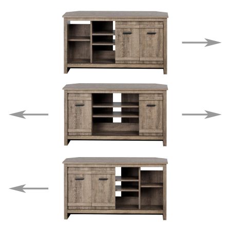 South Shore Exhibit 2-Door TV Stand & Media Storage Console Cabinet