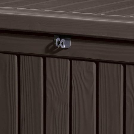 Keter Wood-Look Outdoor Storage Deck Box, X-Large, Brown, 570-L