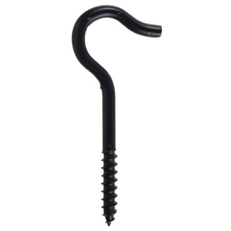 Hillman Screw Hook, 3-7/8-in, Black