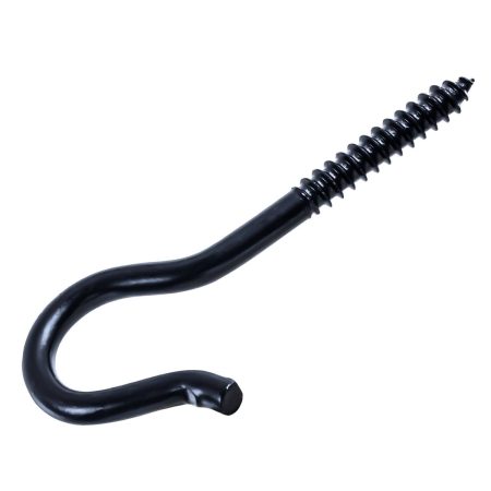 Hillman Screw Hook, 4-1/8-in, Black