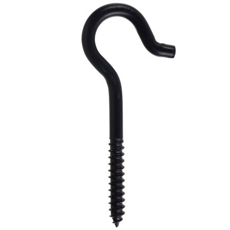 Hillman Screw Hook, 4-15/16-in, Black