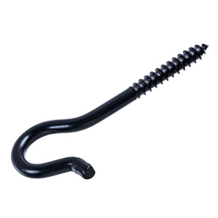 Hillman Screw Hook, 4-15/16-in, Black