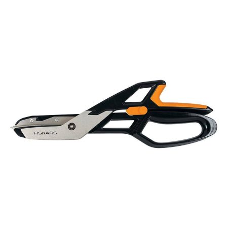 Fiskars Pro 710400-5003 PowerArc™ Easy Action™ Aluminum Tin Snips with MicroTip® Blades, 13-in