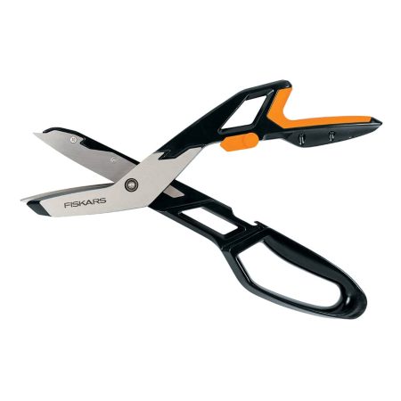 Fiskars Pro 710400-5003 PowerArc™ Easy Action™ Aluminum Tin Snips with MicroTip® Blades, 13-in