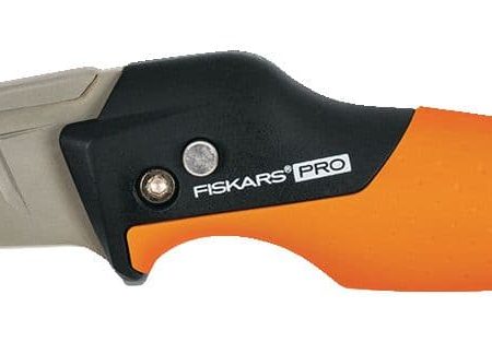 Fiskars Pro Folding Blade Utility Knife, Black/Orange