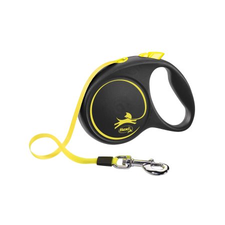 Flexi Neon Large Retractable Tape Leash for Dogs, 5-m