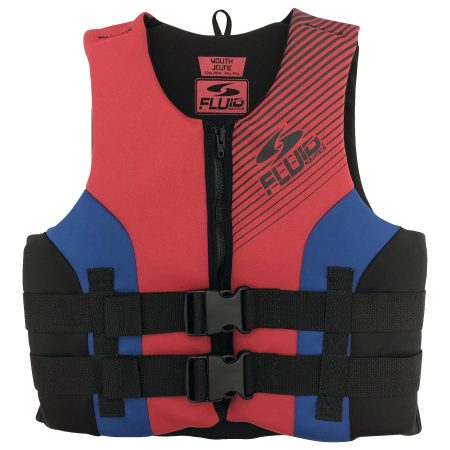 Fluid Youth Evoprene PFD/Life Jacket, Navy/Red