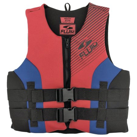 Fluid Youth Evoprene PFD/Life Jacket, Navy/Red