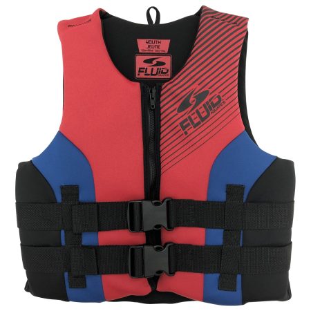 Fluid Youth Evoprene PFD/Life Jacket, Navy/Red