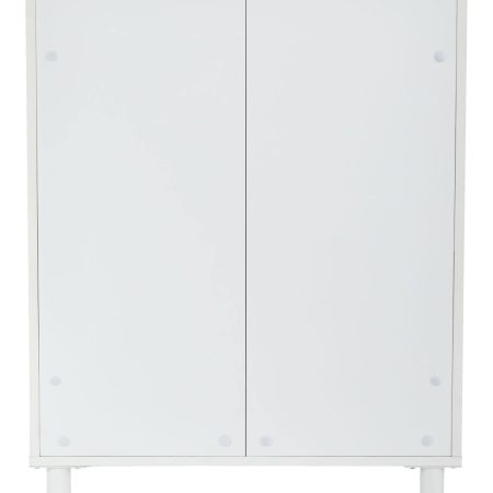 For Living 2-Door Base Laundry Cabinet, 27-in, White