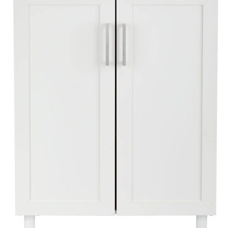 For Living 2-Door Base Laundry Cabinet, 27-in, White