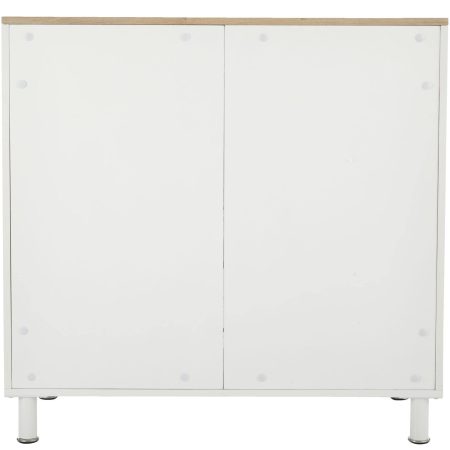 For Living 2-Door Base Laundry Cabinet, 36-in, White