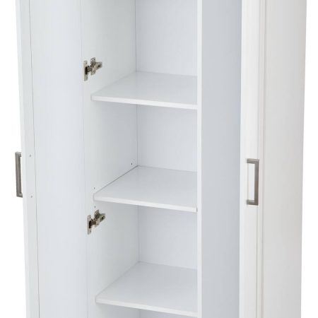 For Living 2-Door Tall Laundry Cabinet, White