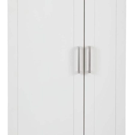 For Living 2-Door Tall Laundry Cabinet, White