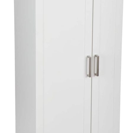 For Living 2-Door Tall Laundry Cabinet, White