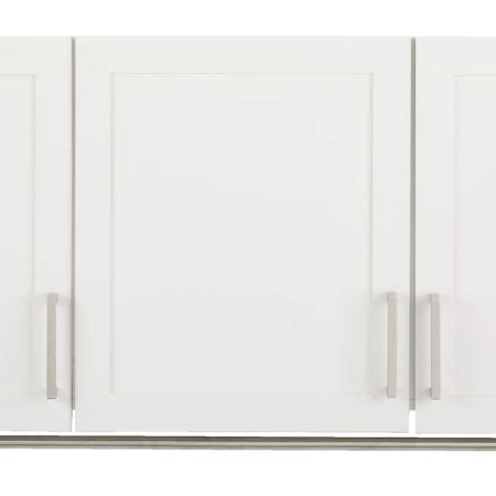 For Living 3-Door Wall Laundry Cabinet, White