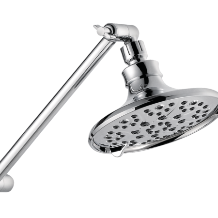 For Living 6-Setting Fixed Wall Mount Shower Head, Chrome