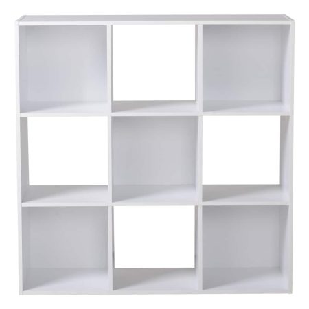 For Living  9-Cube Storage Organizer,  Bookcase/Bookshelf, White