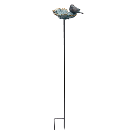 For Living Bird Bath Garden Stake, 35.24-in