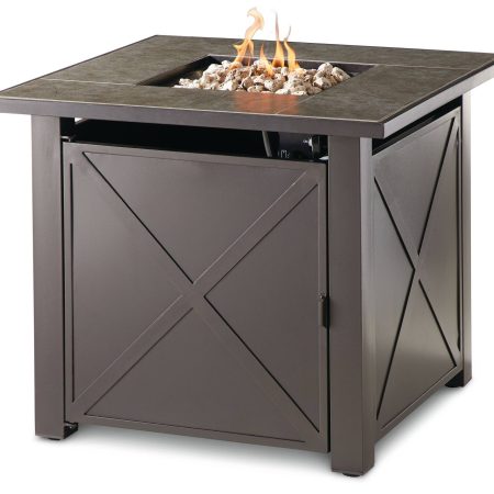 For Living Plateau Tank-In Outdoor Fire Pit Table, 40,000 BTU