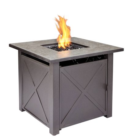 For Living Plateau Tank-In Outdoor Fire Pit Table, 40,000 BTU