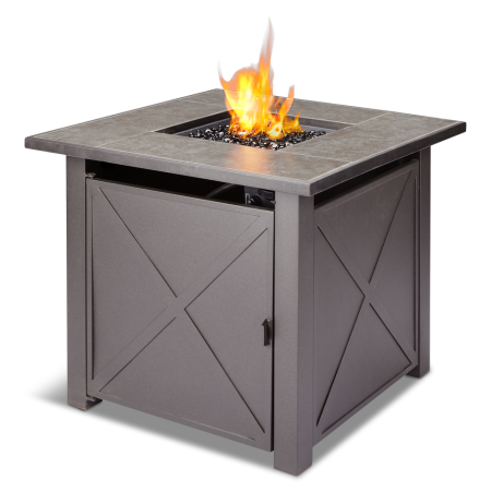 For Living Plateau Tank-In Outdoor Fire Pit Table, 40,000 BTU