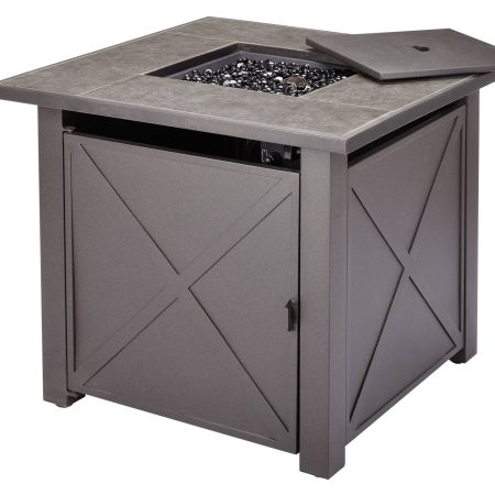 For Living Plateau Tank-In Outdoor Fire Pit Table, 40,000 BTU