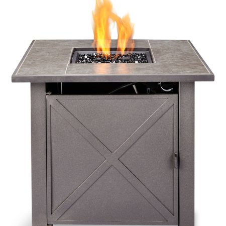 For Living Plateau Tank-In Outdoor Fire Pit Table, 40,000 BTU